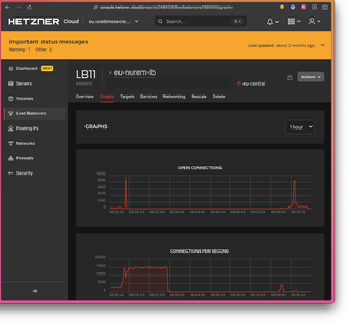 Hetzner Dashboard - DoS Attack Sept 9th, 2024