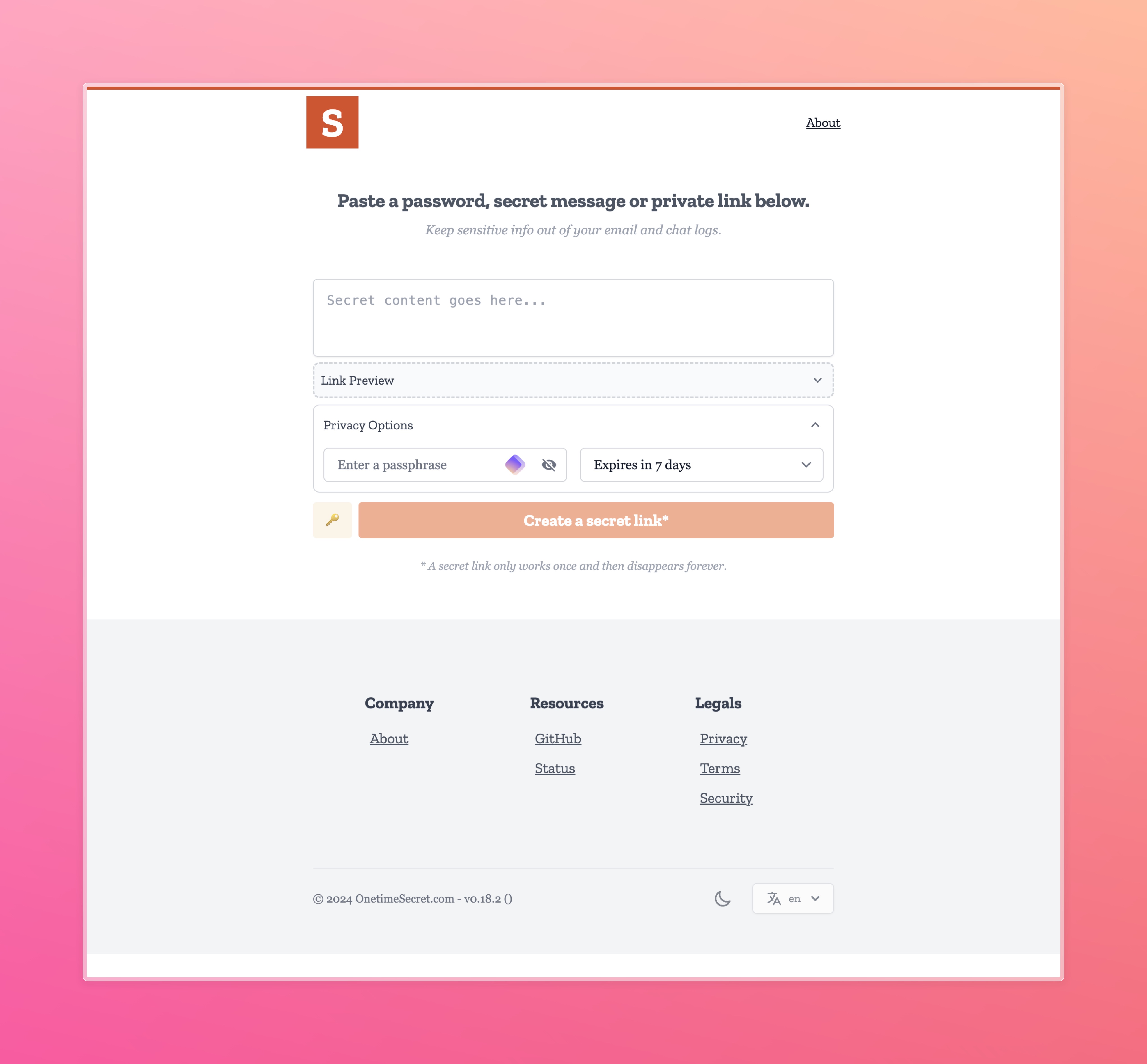 Homepage (light)